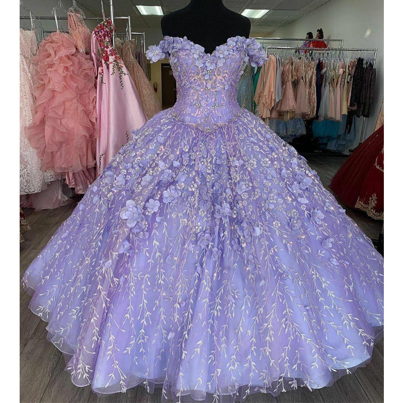 Tulle Sweetheart Ball Gown Prom Dresses Quinceanera Dresses ED589